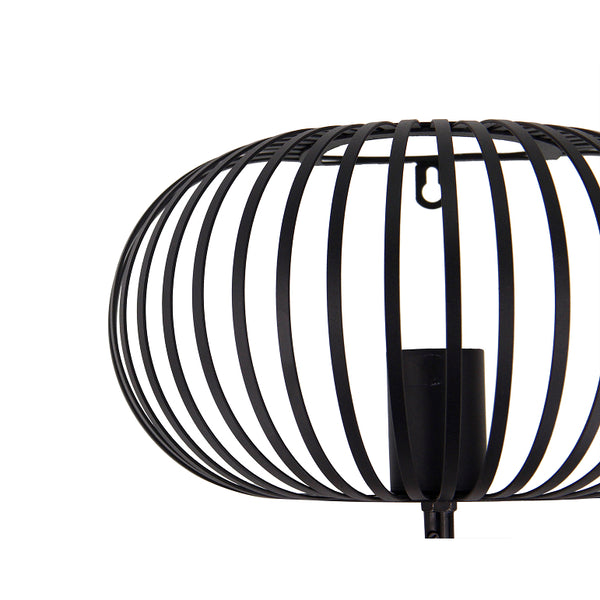 Detailansicht der schwarzen Curvato Wandleuchte von Chericoni.