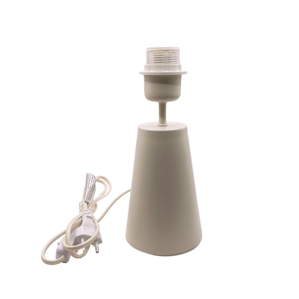 Sandfarbener Lampenfuß der Serie Faro mit modernem Design. Ideal für kreative Lichtgestaltungen in jedem Wohnraum.