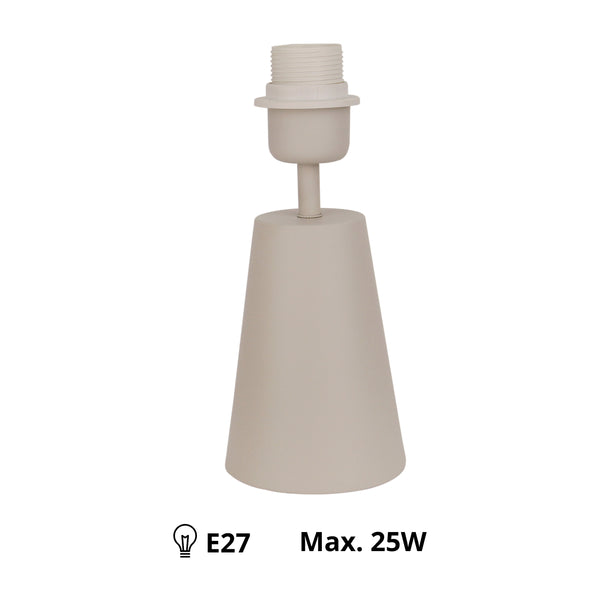 Der sandfarbene Lampenfuß Faro begeistert mit seiner schlichten Eleganz. Perfekt für individuelle Lichtgestaltungen.