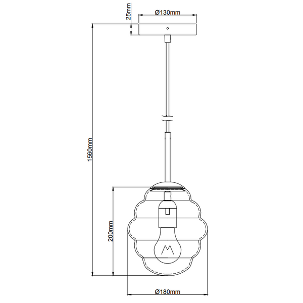 Detailaufnahme der schwarzen Pendelleuchte Favo mit elegantem Design. Ideal für eine moderne Wohnatmosphäre.