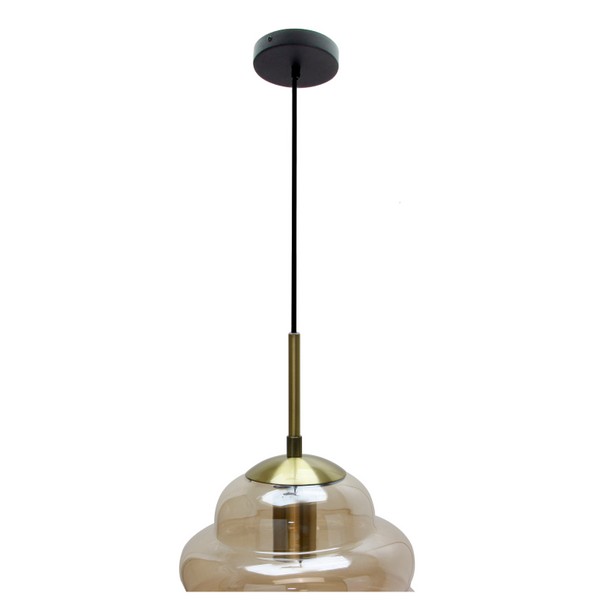 Detailaufnahme der Favo Pendelleuchte in Schwarz. Sie verleiht jedem Raum eine moderne Eleganz und harmonisches Licht.