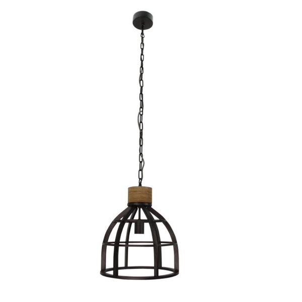 Detailaufnahme der schwarzen Pendelleuchte Frame mit industriellem Flair.