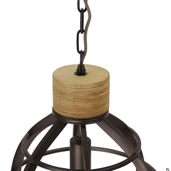 Detailansicht der schwarzen Pendelleuchte Frame mit industriellem Flair. Perfekt für moderne Wohnräume und kreative Akzente.