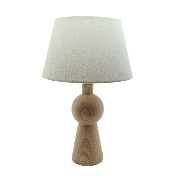 Natürlich schöner Lampenfuß aus Holz in 21,5 cm Höhe. Perfekt für eine warme, einladende Atmosphäre in Ihrem Wohnraum.