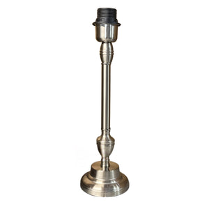 Moderner Lampenfuß in nickel mit einer Höhe von 33,5 cm. Ideal für individuelle Leuchten und stilvolle Akzente im Raum.