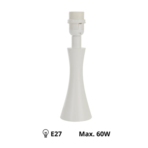 Der elegante Lampenfuß in Weiß mit skandinavischem Flair bringt frischen Wind in Ihr Zuhause.