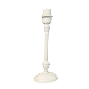 Moderner Lampenfuß in strahlendem Weiß, 33 cm hoch. Ideal für individuelle Lampen und schafft eine helle Atmosphäre.