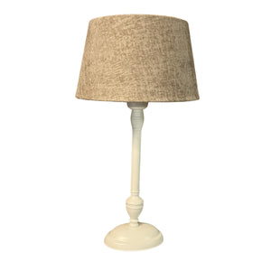 Modern gestalteter Lampenfuß in Weiß mit 33 cm Höhe. Perfekt für individuelle Lampenkreationen in jedem Wohnraum.