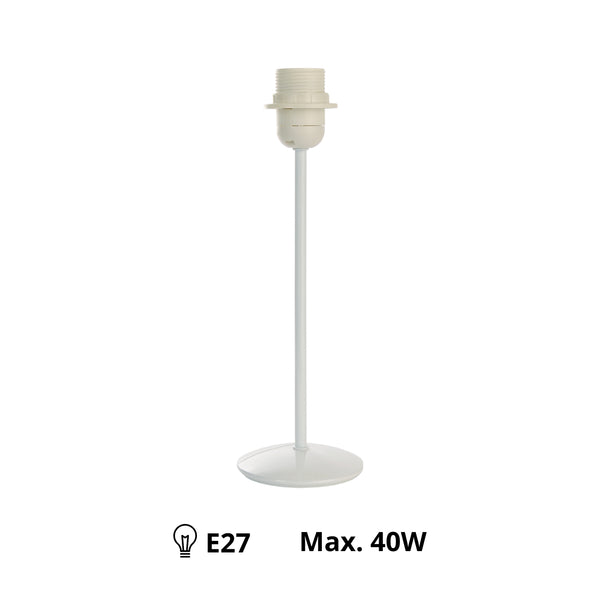 Der elegante Lampenfuß in strahlendem Weiß misst 29 cm. Perfekt für ein stilvolles Ambiente in jedem Wohnraum.