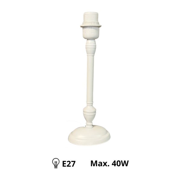 Der moderne Lampenfuß in Weiß mit einer Höhe von 33 cm setzt elegante Akzente. Ideal für stilvolle Beleuchtungslösungen.