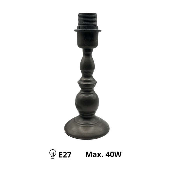 Eleganter Lampenfuß in Schwarz mit modernem Design. Ideal für individuelle Lichtgestaltungen in jedem Raum.