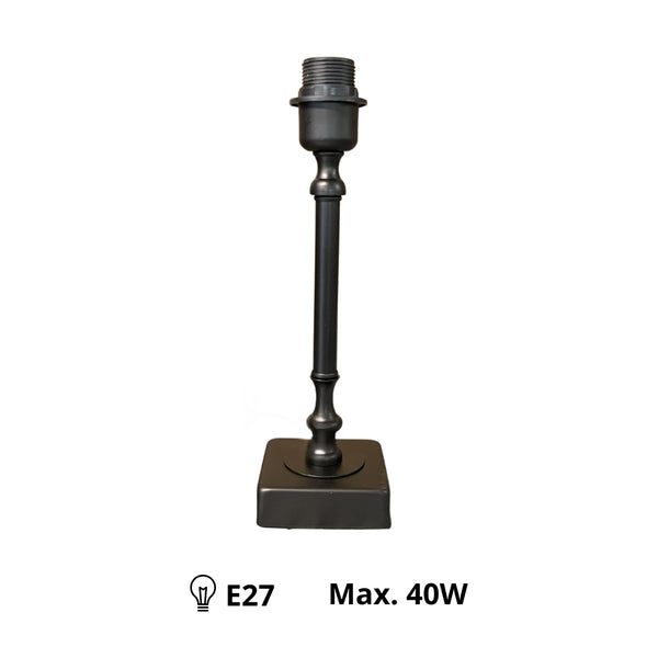 Detailfoto des modernen schwarzen Lampenfußes von Various. Ideal für individuelle Lampendesigns in jedem Raum.