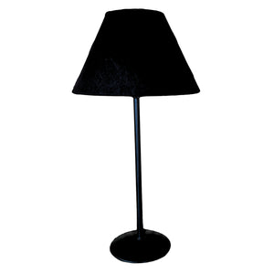 Schwarzer Lampenschirm aus Baumwolle in modernem, minimalistischem Design. Passt perfekt zu verschiedenen Leuchten.