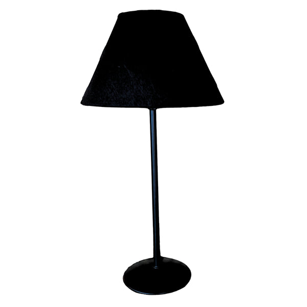 Schwarzer Lampenschirm aus Baumwolle in modernem, minimalistischem Design. Passt perfekt zu verschiedenen Leuchten.