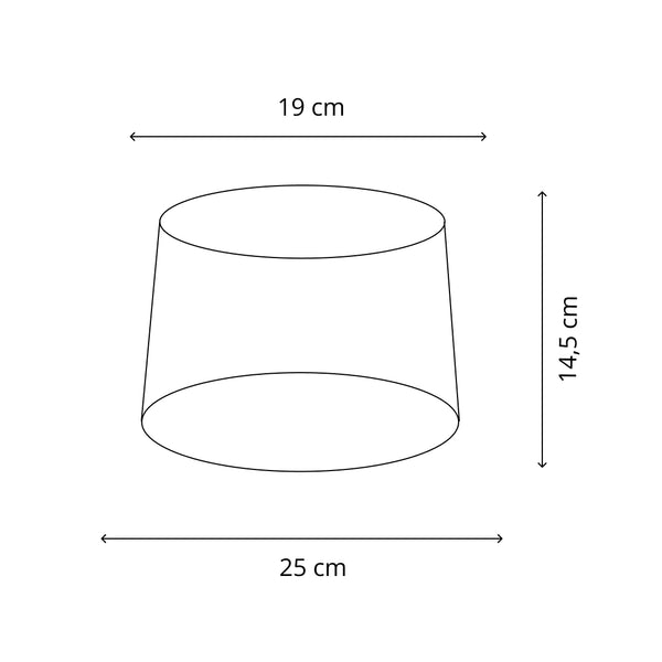 Detailaufnahme des anthrazitfarbenen Lampenschirms Drum. Ideal für moderne Innenräume und schafft eine zeitlose Atmosphäre.