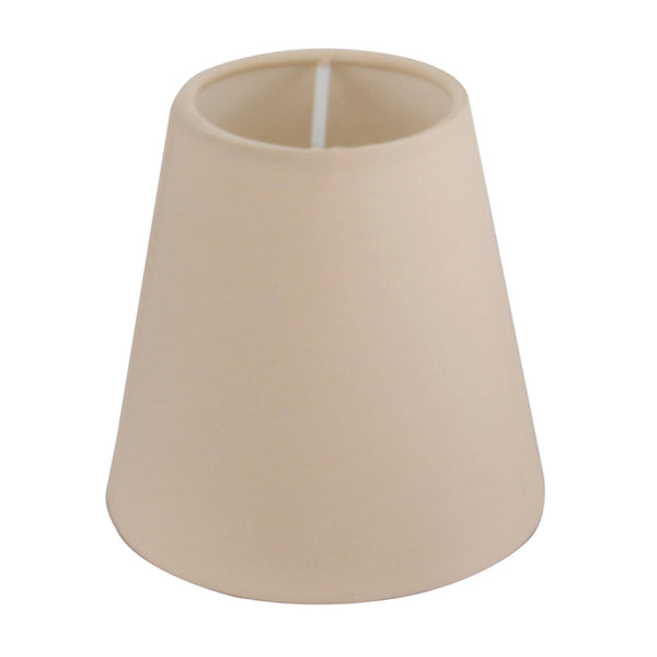 Beigefarbener Lampenschirm von Various mit einem Durchmesser von 11 cm. Perfekt für eine warme, einladende Beleuchtung.