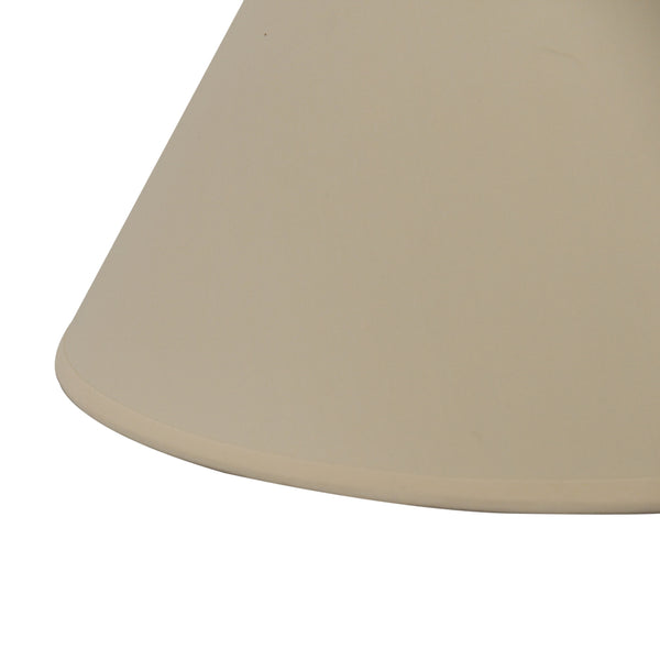 Beiger Lampenschirm Top mit einem Durchmesser von 20 cm. Perfekt für eine warme und einladende Atmosphäre in jedem Raum.