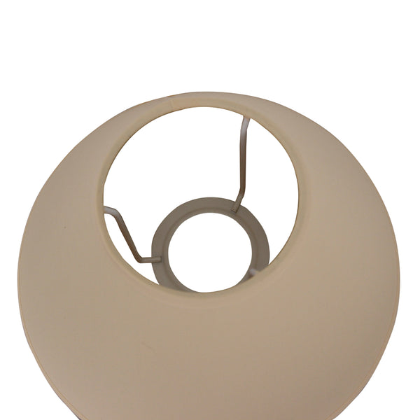 Eleganter Lampenschirm in Beige mit einem Durchmesser von 20 cm.
