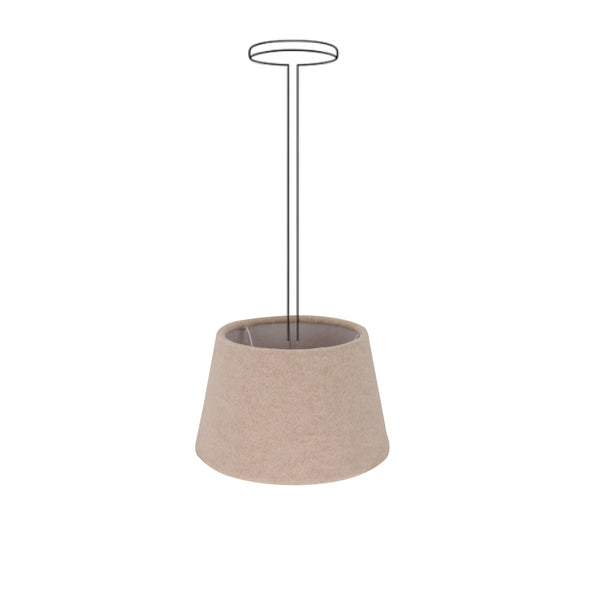 Beiger Lampenschirm Drum mit zeitlosem Design. Ideal für eine gemütliche Atmosphäre in jedem Wohnraum.
