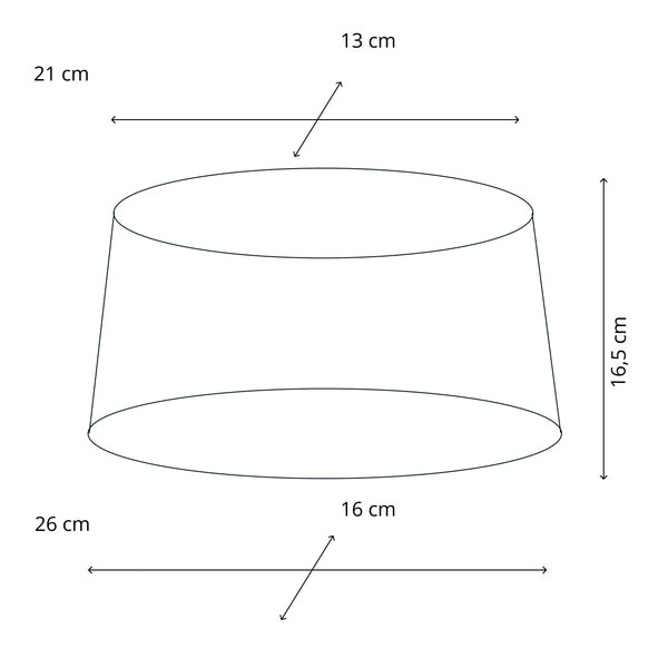 Beiger ovaler Lampenschirm von Various mit modernem Design. Perfekt für eine gemütliche Lichtstimmung in Ihrem Zuhause.