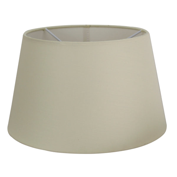 Zeitloser Lampenschirm in creme, Ø25 cm und H15 cm.