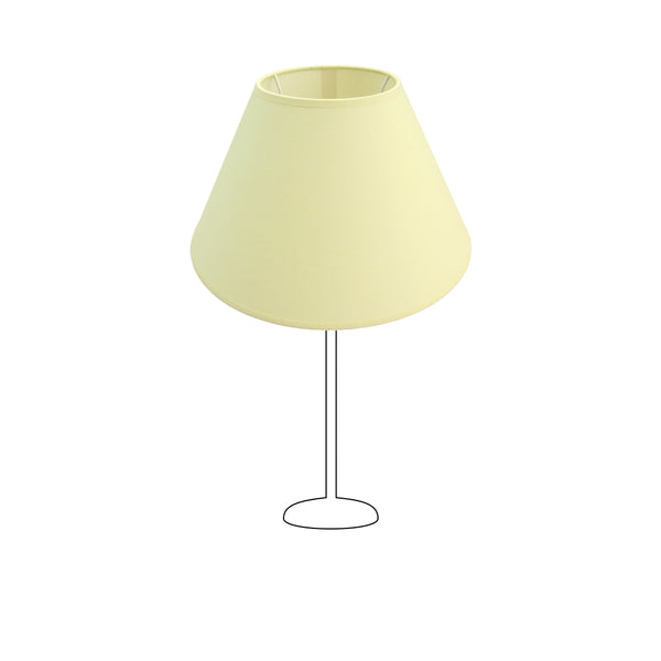 Der cremefarbene Lampenschirm Top sorgt für sanftes Licht und eine warme Atmosphäre. Ideal für gemütliche Wohnräume.