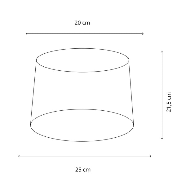 Detailansicht des cremefarbenen Lampenschirms Drum. Er setzt moderne Akzente und schafft ein warmes, einladendes Licht.