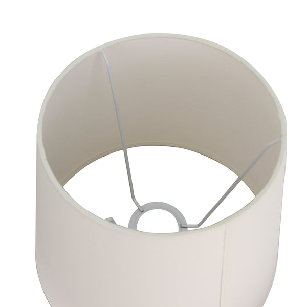 Detailansicht des modernen Lampenschirms in creme.