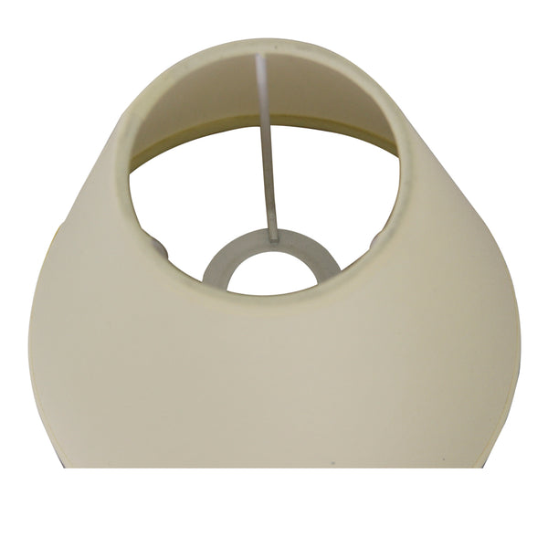 Detailansicht des cremefarbenen Lampenschirms Top mit einem Durchmesser von 16 cm. Ideal für eine sanfte Lichtstimmung.