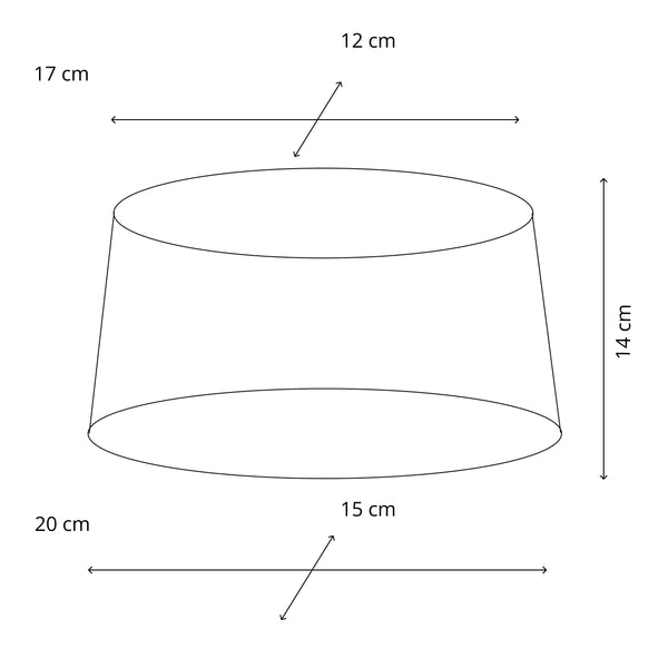 Der elegante, cremefarbene Lampenschirm Oval bringt Wärme in Ihre Wohnräume. Ideal für eine behagliche Lichtstimmung.
