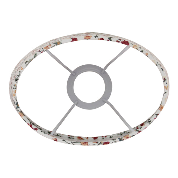 Kreieren Sie eine gemütliche Atmosphäre mit dem ovalen, cremefarbenen Lampenschirm. Ideal für verschiedene Lichtquellen.