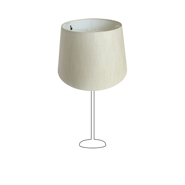 Sanfte Beleuchtung mit dem cremefarbenen Lampenschirm Drum. Perfekt für eine gemütliche Atmosphäre im Wohnraum.