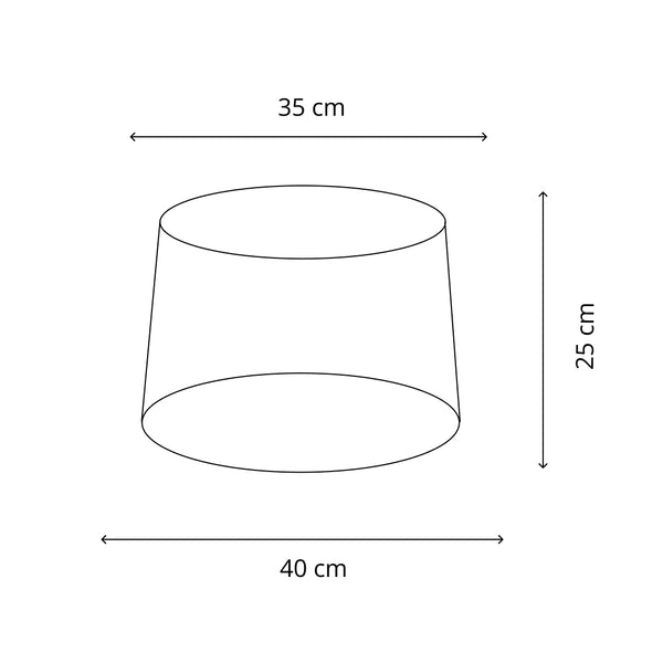 Detailansicht des zeitlosen, cremefarbenen Lampenschirms Drum. Er bringt sanfte Eleganz in jeden Wohnraum.