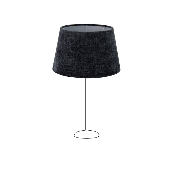 Der dunkelgraue Lampenschirm Drum schafft eine gemütliche Atmosphäre. Ideal für stimmungsvolles Licht im Wohnbereich.