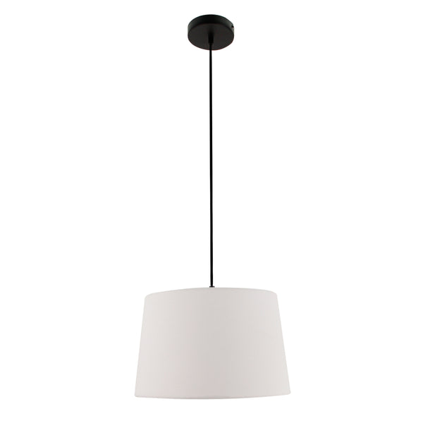 Detailansicht des offwhite Lampenschirms Drum. Er verleiht jedem Raum eine sanfte, einladende Lichtstimmung.