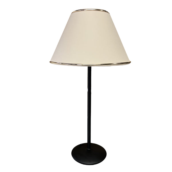 Beiger Lampenschirm Top mit goldenen Akzenten. Verleiht jedem Raum eine einladende und warme Atmosphäre.