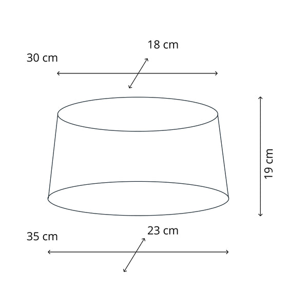 Beiger Lampenschirm Oval von Various in schimmerndem Gold. Verleiht jedem Raum eine warme, einladende Atmosphäre.