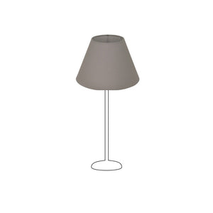 Der elegante Lampenschirm in Hellgrau sorgt für sanftes Licht und stilvolle Akzente in jedem Raum.