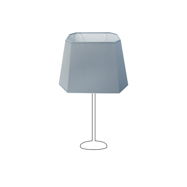 Der graue Lampenschirm Conica begeistert mit seinem modernen, achtseitigen Design. Perfekt für stimmungsvolles Licht.