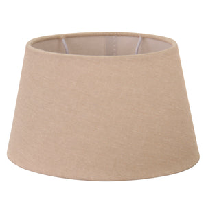 Moderner grauer Lampenschirm oval mit 12,5 cm Höhe, ideal für eine schlichte, stilvolle Raumbeleuchtung.