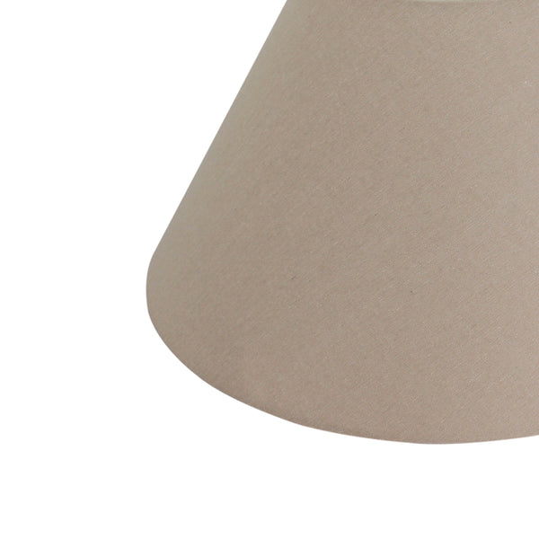 Eleganter grauer Lampenschirm mit modernem Design. Perfekt für eine stilvolle Beleuchtung in Ihrem Wohnraum.