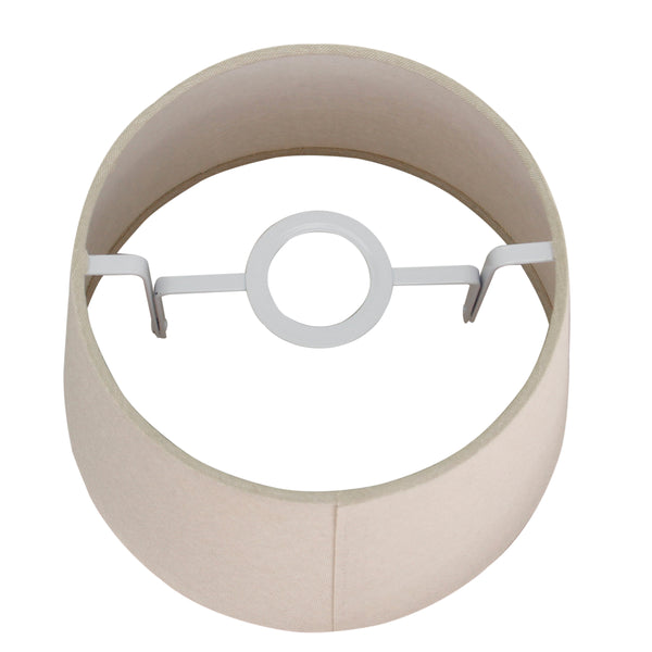 Zeitloser grauer Lampenschirm in Drum-Form, ideal für harmonische Lichtakzente in jedem Raum.