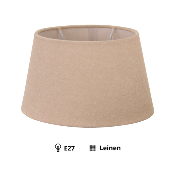 Moderner grauer Lampenschirm Oval mit einer Höhe von 12,5 cm. Ideal für stilvolle Akzente in jedem Raum.
