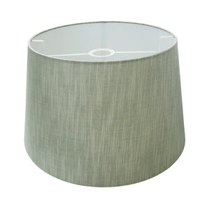 Eleganter grauer Lampenschirm im Drum-Design mit einem Durchmesser von 40 cm. Ideal für eine stilvolle Raumbeleuchtung.