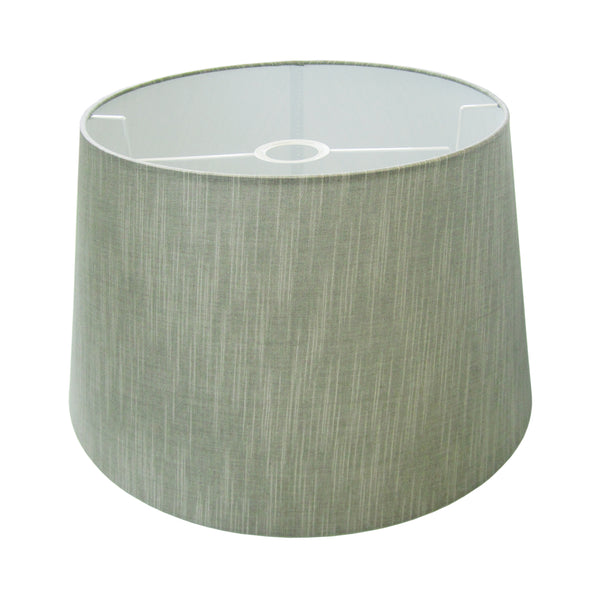 Eleganter grauer Lampenschirm im Drum-Design mit einem Durchmesser von 40 cm. Ideal für eine stilvolle Raumbeleuchtung.