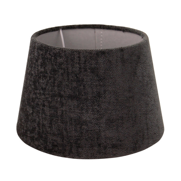 Moderner Lampenschirm in Dunkelgrau mit einem Durchmesser von 20 cm. Perfekt für stimmungsvolle Beleuchtung in jedem Raum.