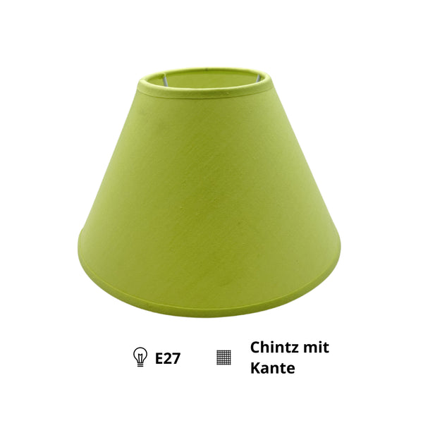 Detailansicht des lindgrünen Lampenschirms von Various. Er verleiht jedem Raum eine frische, lebendige Note.