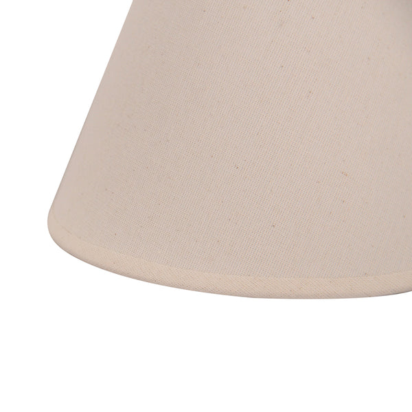 Detailaufnahme des natürlichen Lampenschirms mit Ø14 cm. Der Schirm bringt Wärme und Gemütlichkeit in jeden Raum.