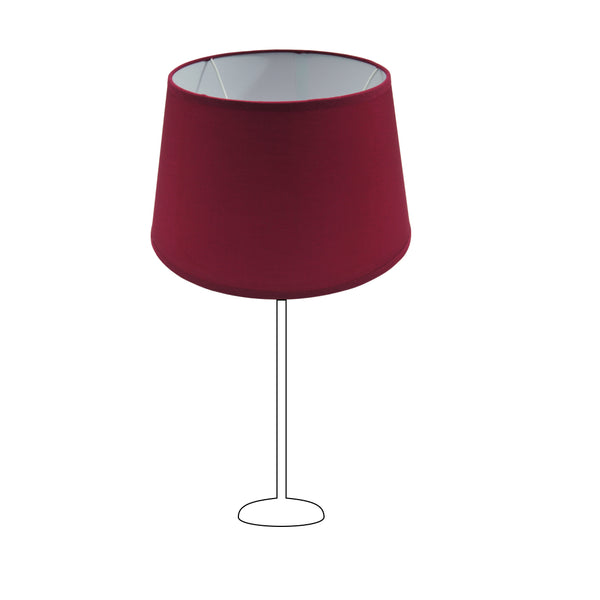 Der leuchtend rote Lampenschirm Drum bringt warme Farben in jeden Raum. Ideal für eine einladende Atmosphäre.