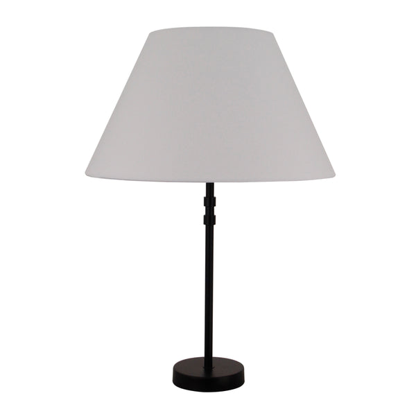 Harmonischer weißer Lampenschirm mit modernem Design. Er erzeugt eine angenehme Atmosphäre in jedem Wohnbereich.